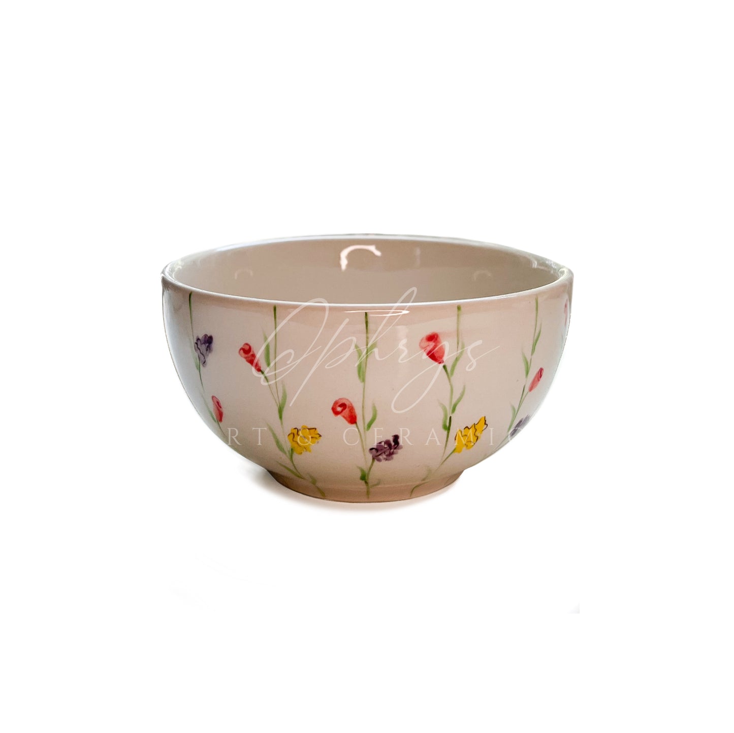 "Floral" Decorative Handmade Bowl
