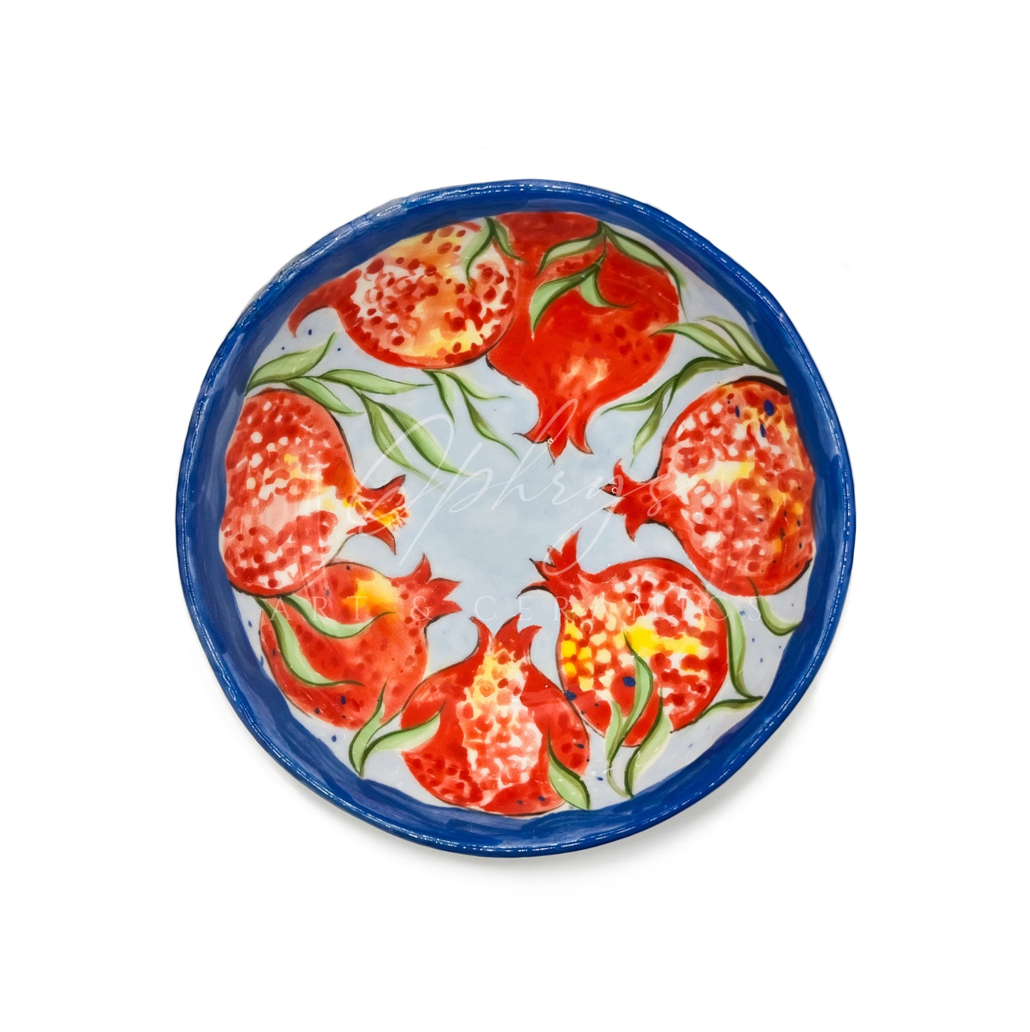 Handmade Pomegranate Ceramic Bowl