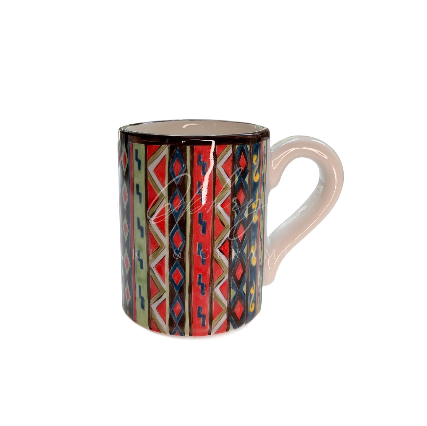 Carpet Designed Decorative Handmade Mug