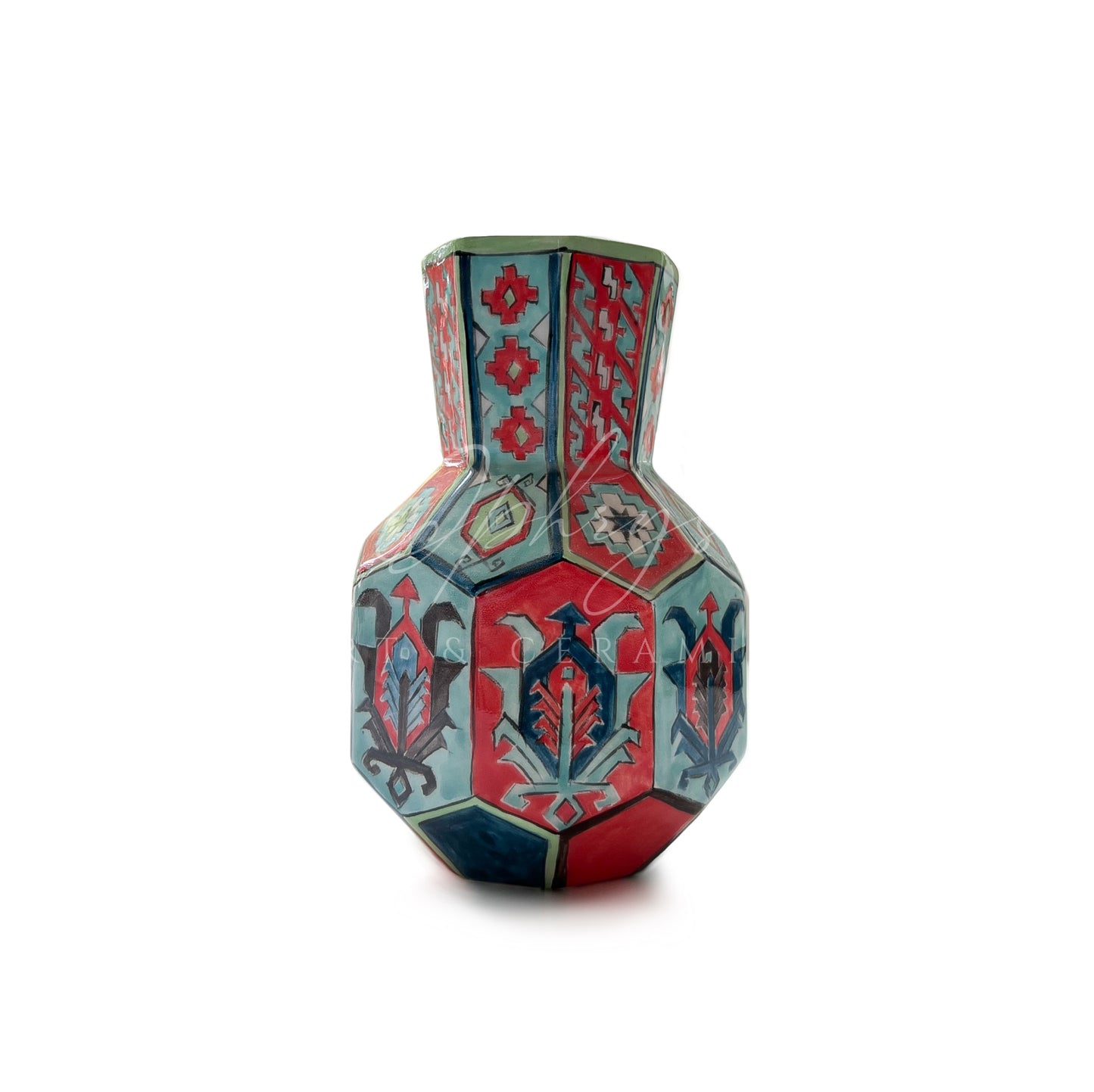 Handmade Ceramic Carpet Vase