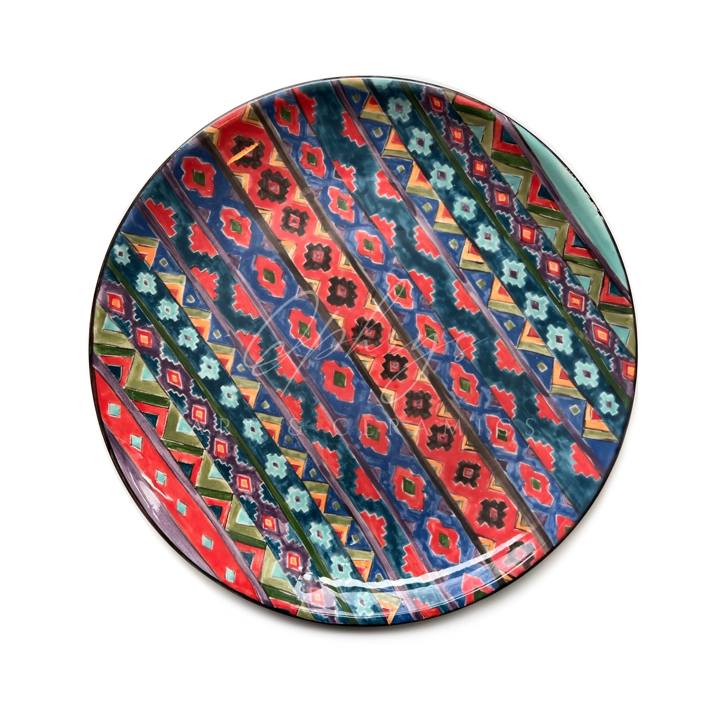 Handmade Ceramic Carpet Plate