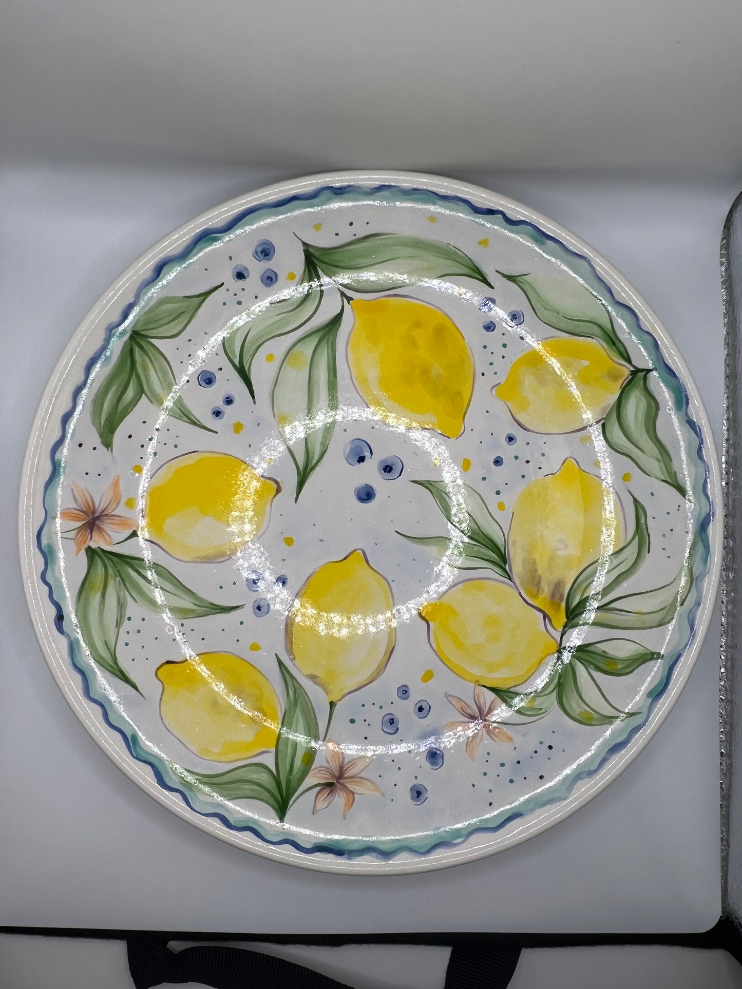 Handmade Ceramic "Lemons" Plate