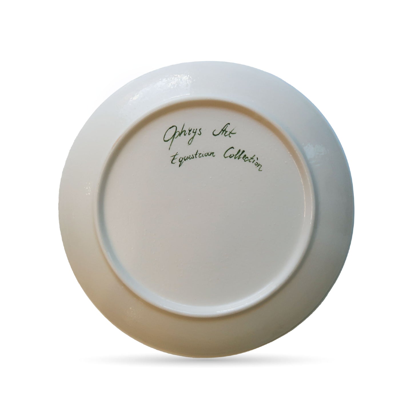 Ophrys Equestrian Collection “The Running Steeds” Hand-Painted Ceramic Plate
