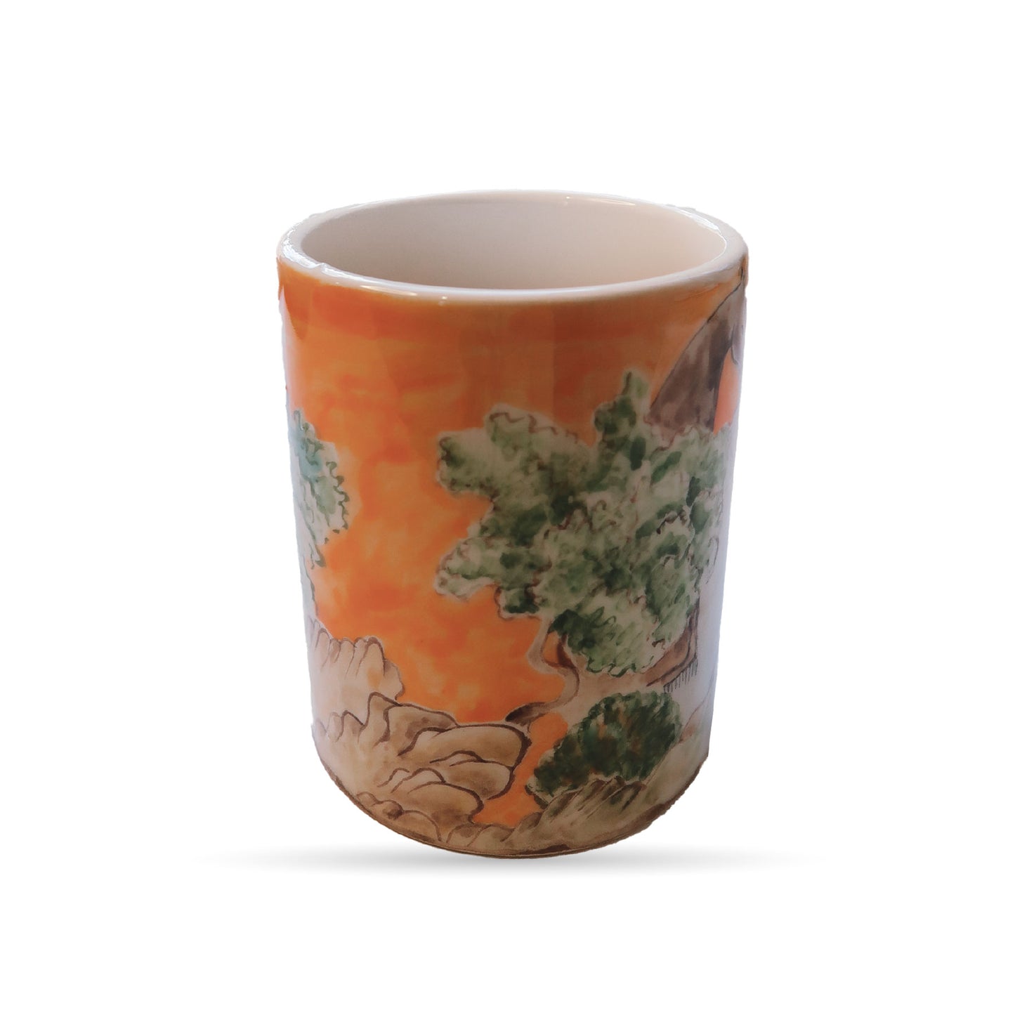 Ophrys Equestrian Collection “The Boy and the Horses” Hand-Painted Ceramic Mug