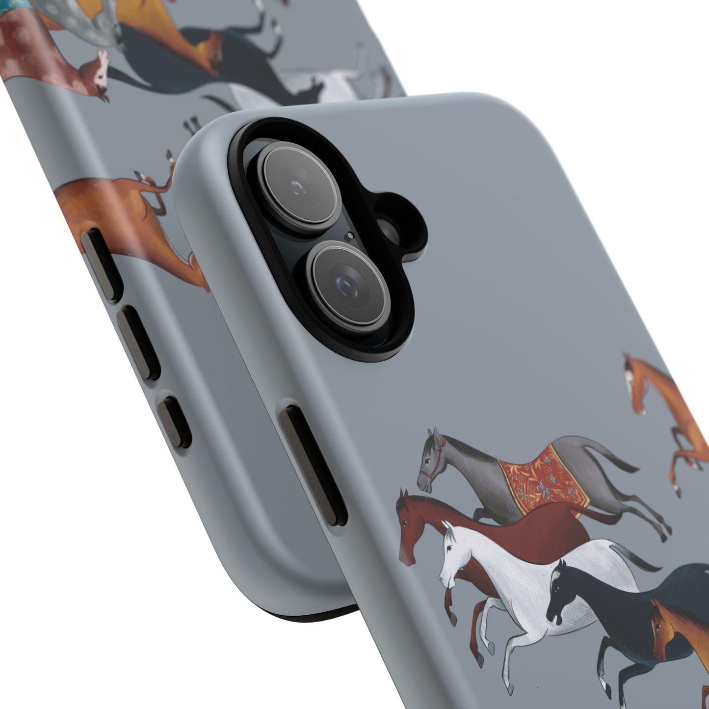 Equestrian Unique Horse Phone Case | Blue Fog | Quiet luxury & heritage aesthetics | Luxury Art Case | Ophrys Art