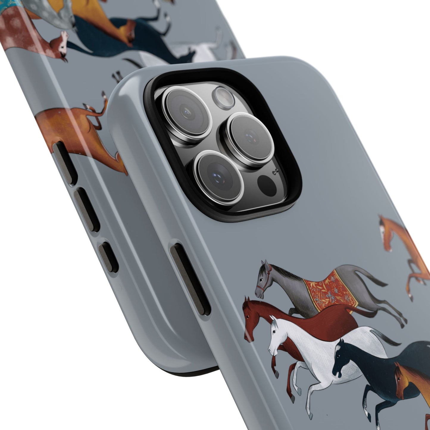 Equestrian Unique Horse Phone Case | Blue Fog | Quiet luxury & heritage aesthetics | Luxury Art Case | Ophrys Art