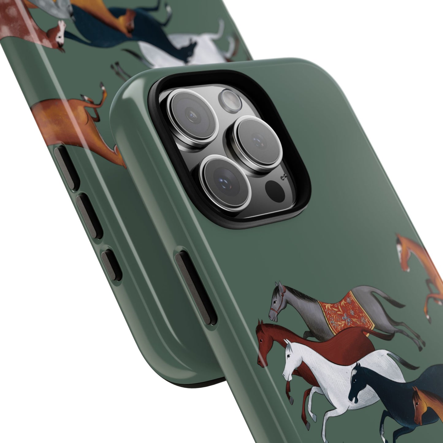 Equestrian Unique Horse Phone Case | Heritage Sage (green) | Quiet luxury & heritage aesthetics | Luxury Art Case | Ophrys Art