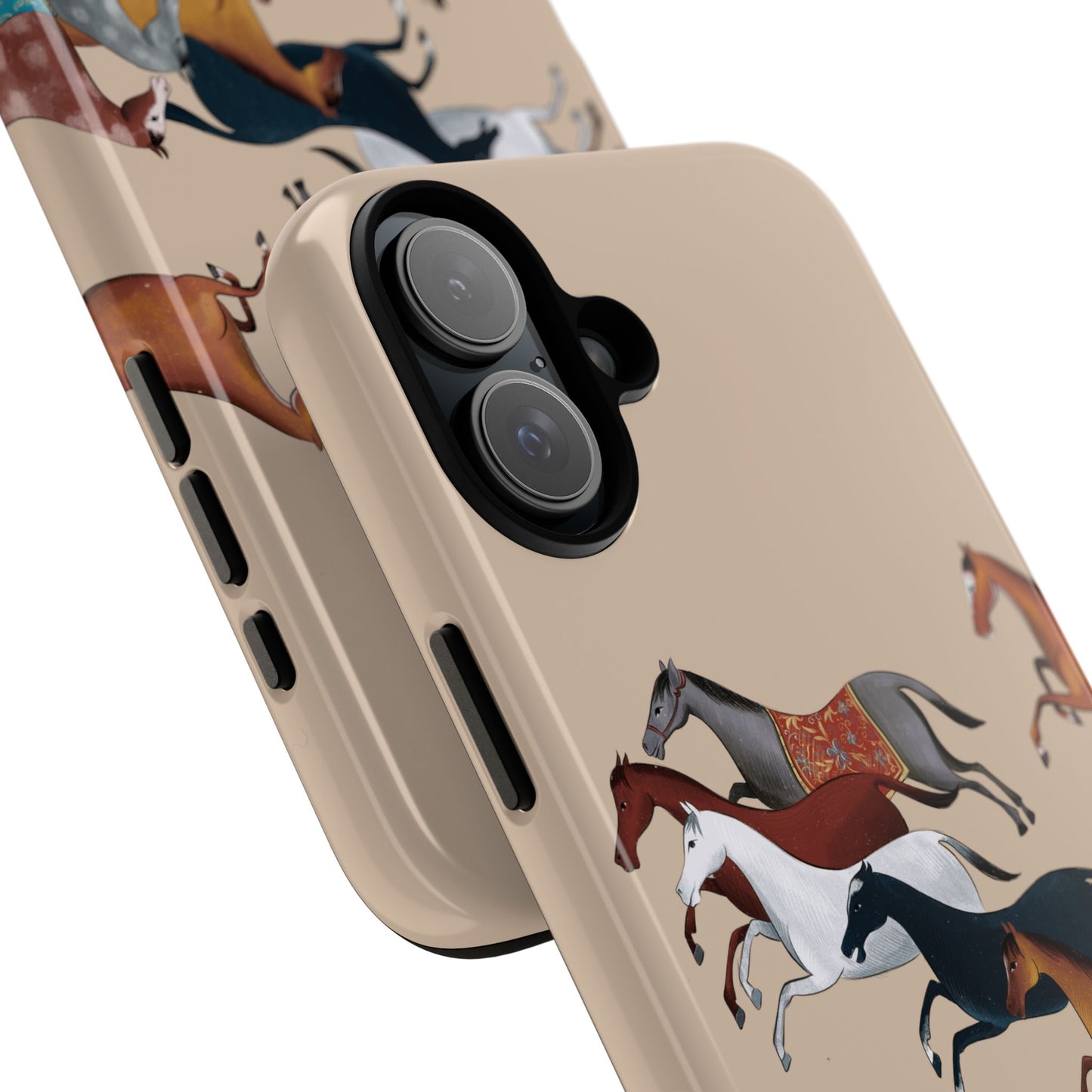 Equestrian Unique Horse Phone Case | Golden Sand (ivory) | Quiet luxury & heritage aesthetics | Luxury Art Case | Ophrys Art