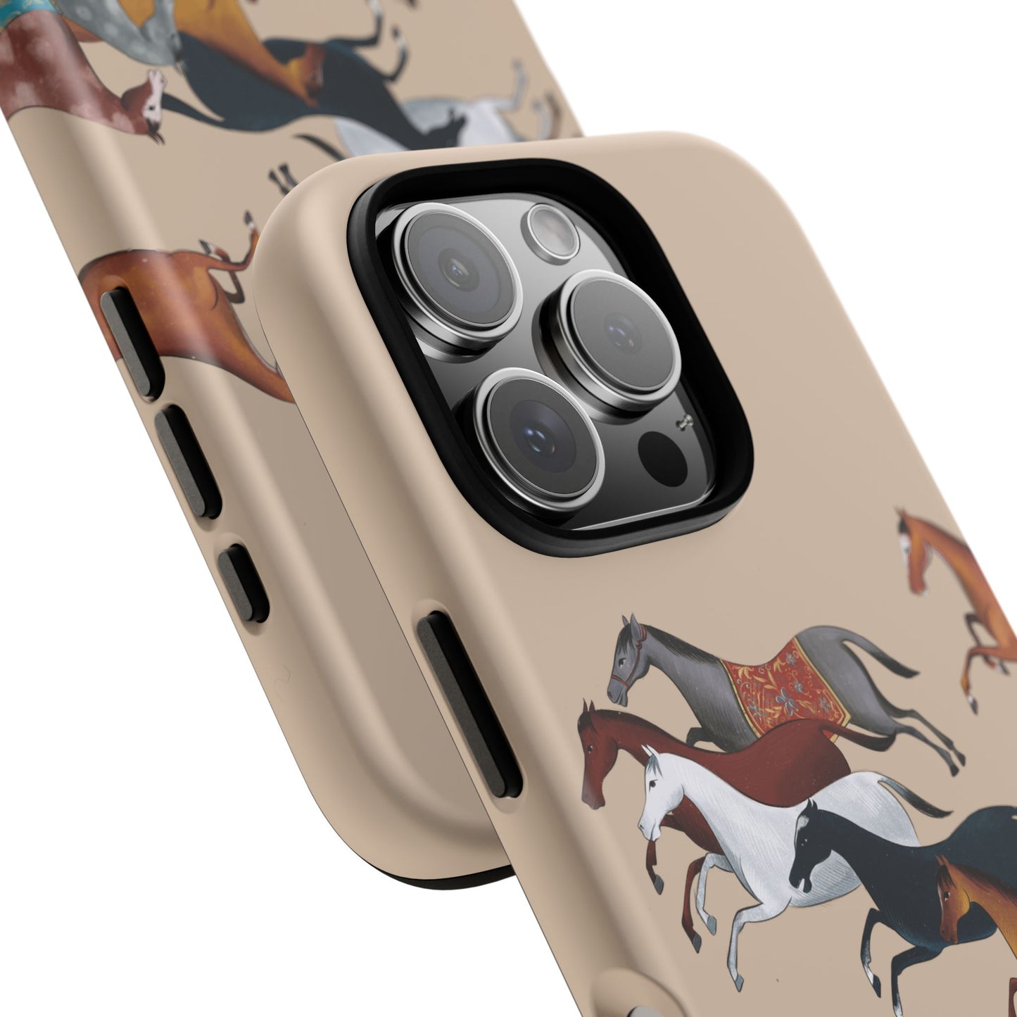 Equestrian Unique Horse Phone Case | Golden Sand (ivory) | Quiet luxury & heritage aesthetics | Luxury Art Case | Ophrys Art