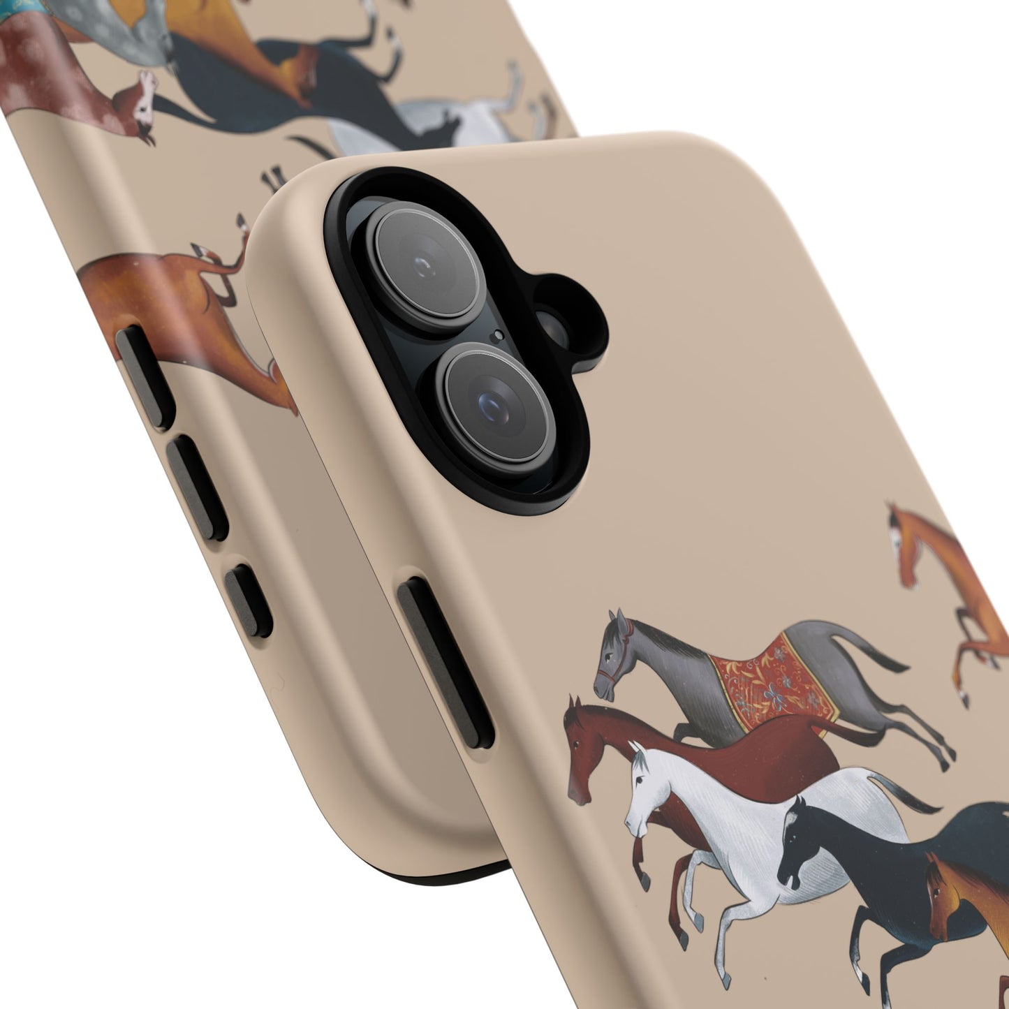 Equestrian Unique Horse Phone Case | Golden Sand (ivory) | Quiet luxury & heritage aesthetics | Luxury Art Case | Ophrys Art