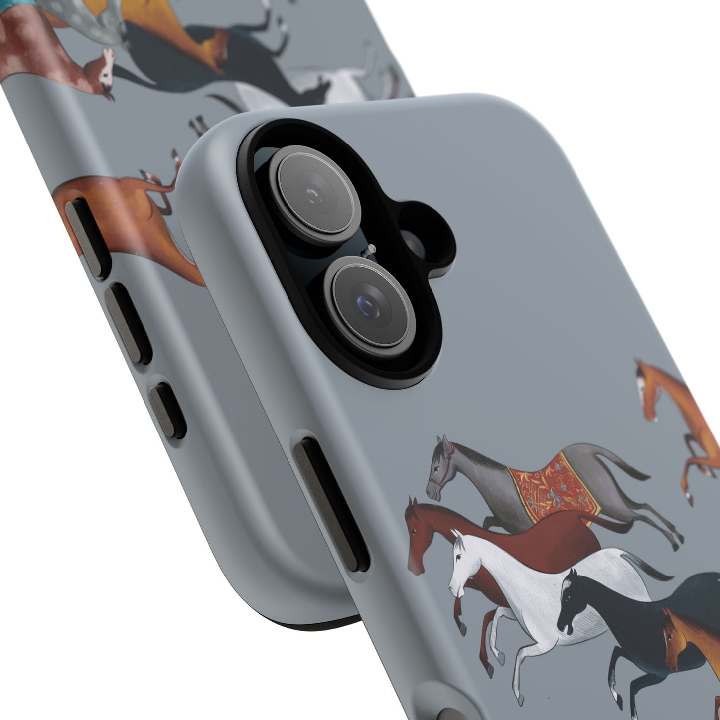 Equestrian Unique Horse Phone Case | Blue Fog | Quiet luxury & heritage aesthetics | Luxury Art Case | Ophrys Art