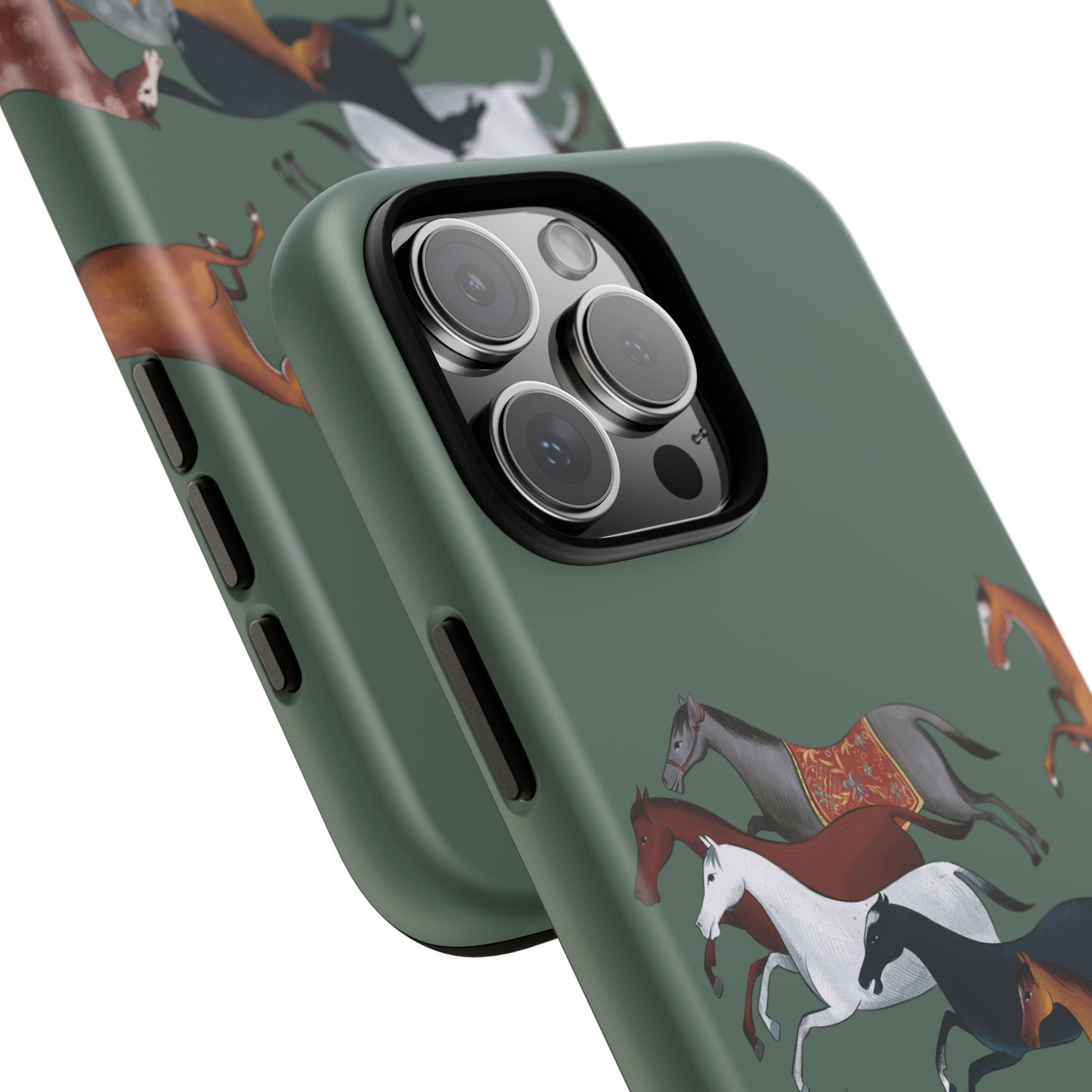 Equestrian Unique Horse Phone Case | Heritage Sage (green) | Quiet luxury & heritage aesthetics | Luxury Art Case | Ophrys Art