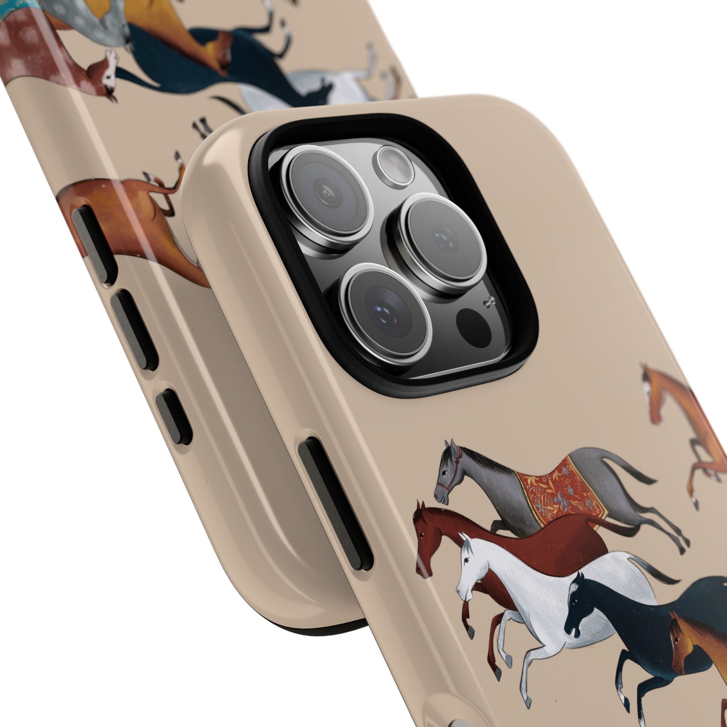 Equestrian Unique Horse Phone Case | Golden Sand (ivory) | Quiet luxury & heritage aesthetics | Luxury Art Case | Ophrys Art