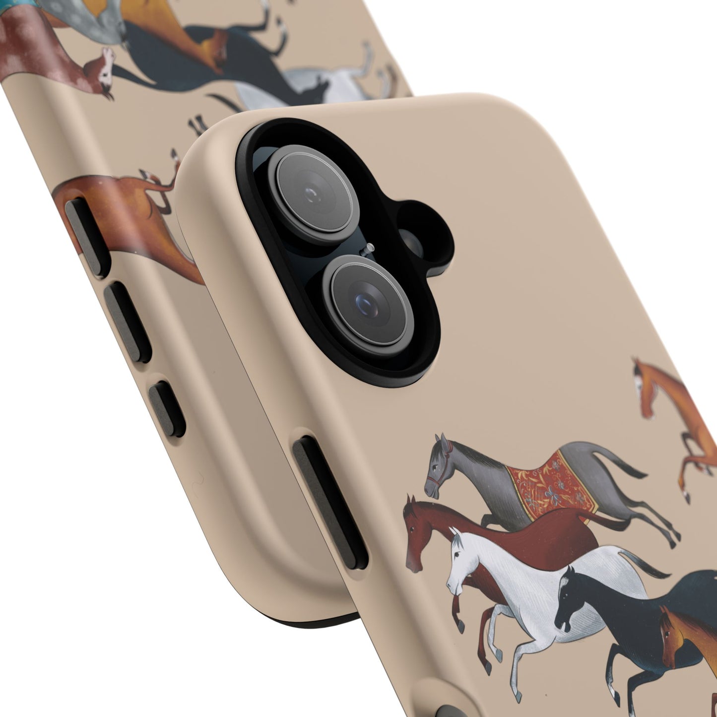 Equestrian Unique Horse Phone Case | Golden Sand (ivory) | Quiet luxury & heritage aesthetics | Luxury Art Case | Ophrys Art