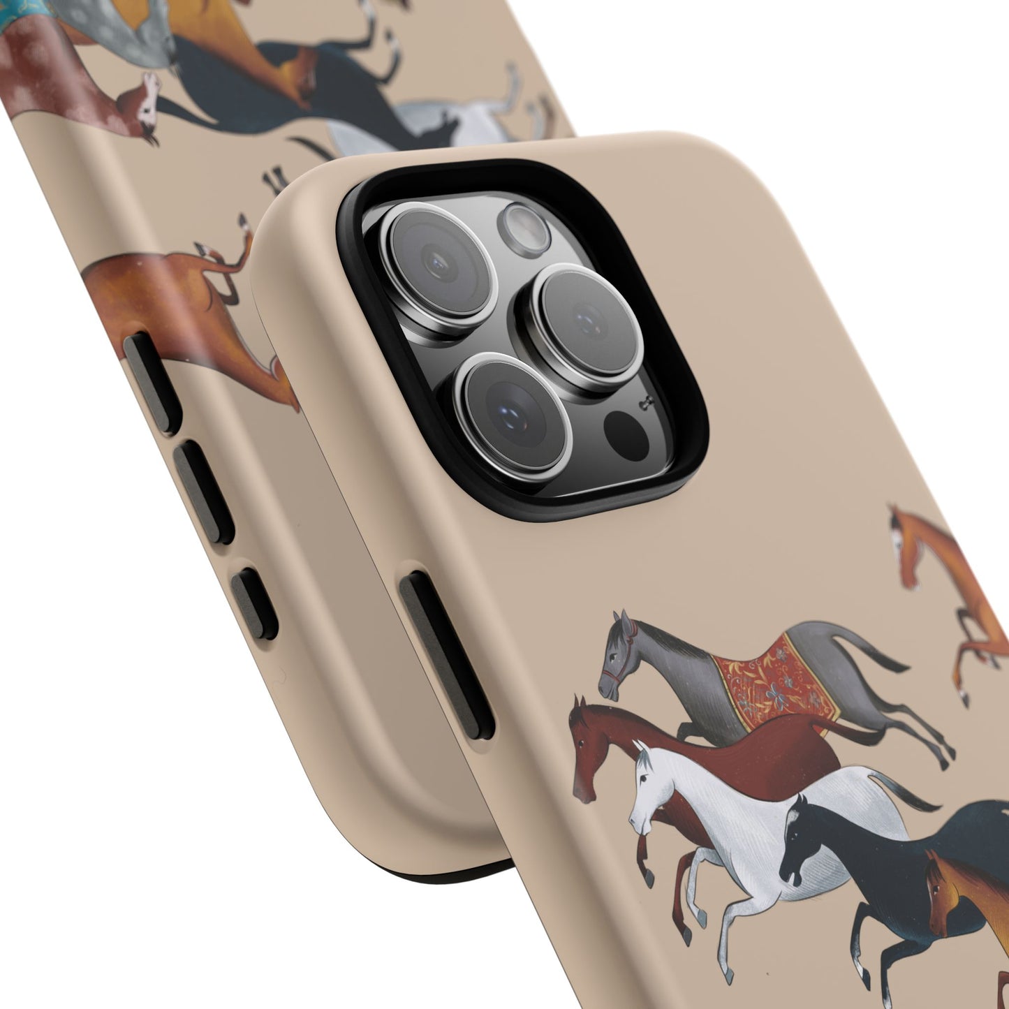 Equestrian Unique Horse Phone Case | Golden Sand (ivory) | Quiet luxury & heritage aesthetics | Luxury Art Case | Ophrys Art