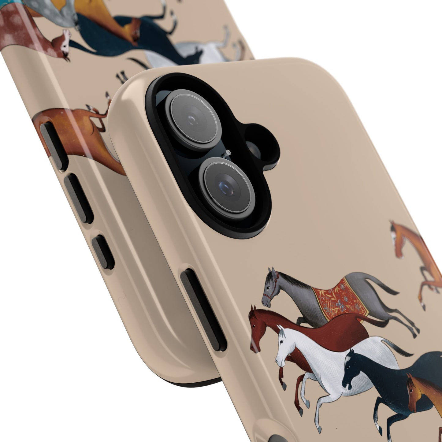 Equestrian Unique Horse Phone Case | Golden Sand (ivory) | Quiet luxury & heritage aesthetics | Luxury Art Case | Ophrys Art