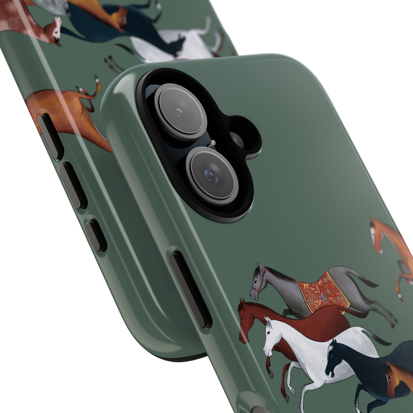 Equestrian Unique Horse Phone Case | Heritage Sage (green) | Quiet luxury & heritage aesthetics | Luxury Art Case | Ophrys Art