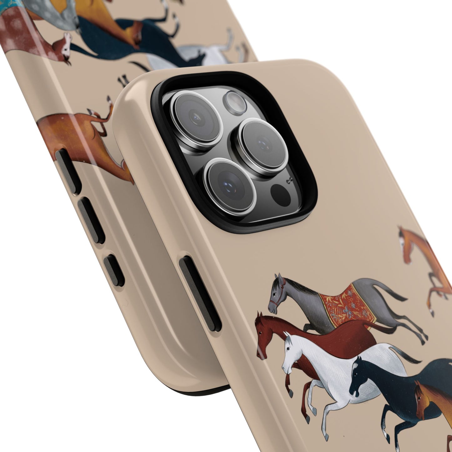 Equestrian Unique Horse Phone Case | Golden Sand (ivory) | Quiet luxury & heritage aesthetics | Luxury Art Case | Ophrys Art