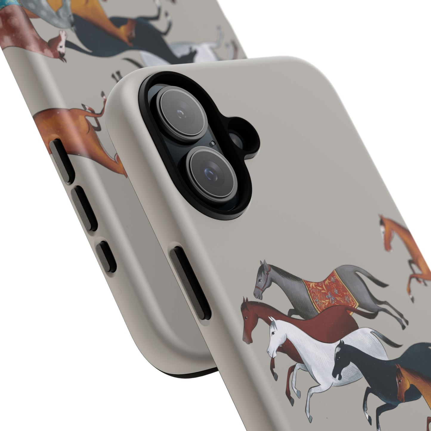 Equestrian Unique Horse Phone Case | Museum Grey | Quiet luxury & heritage aesthetics | Luxury Art Case | Ophrys Art
