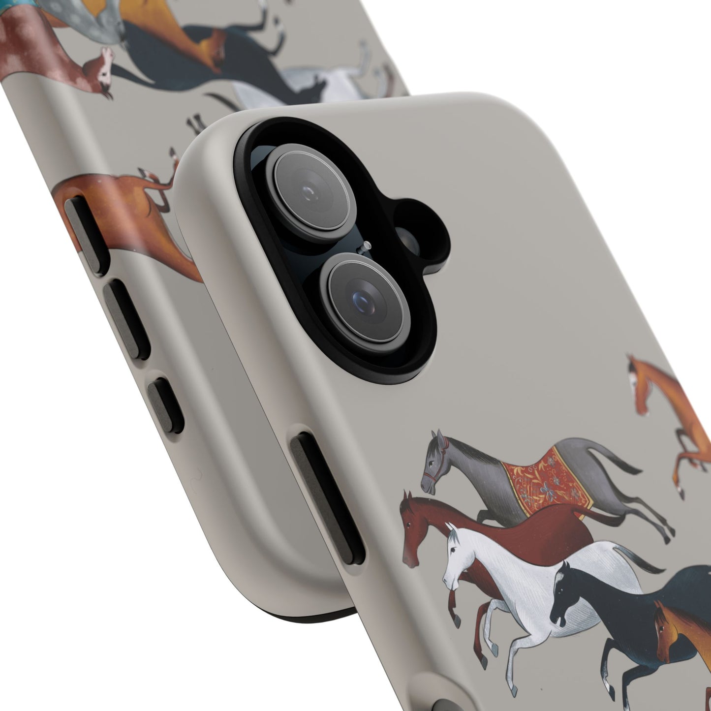 Equestrian Unique Horse Phone Case | Museum Grey | Quiet luxury & heritage aesthetics | Luxury Art Case | Ophrys Art