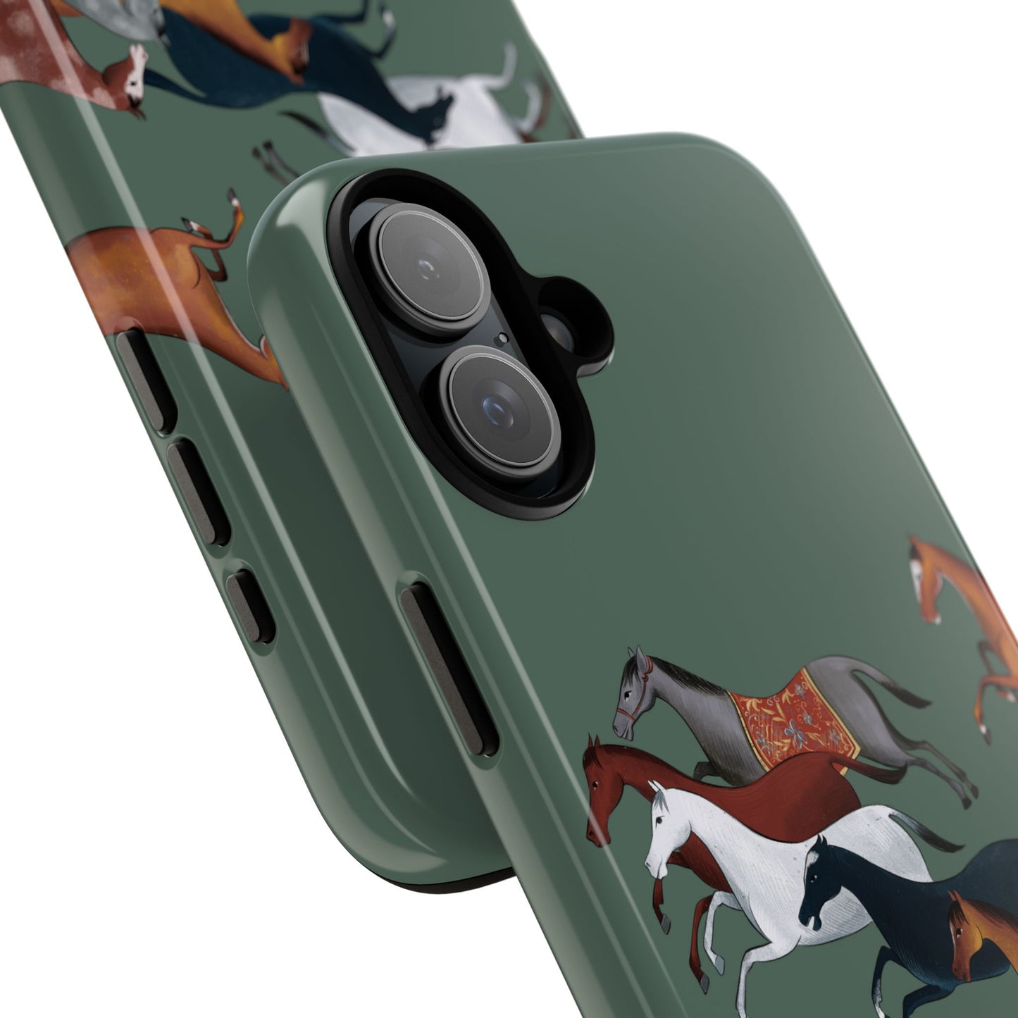 Equestrian Unique Horse Phone Case | Heritage Sage (green) | Quiet luxury & heritage aesthetics | Luxury Art Case | Ophrys Art