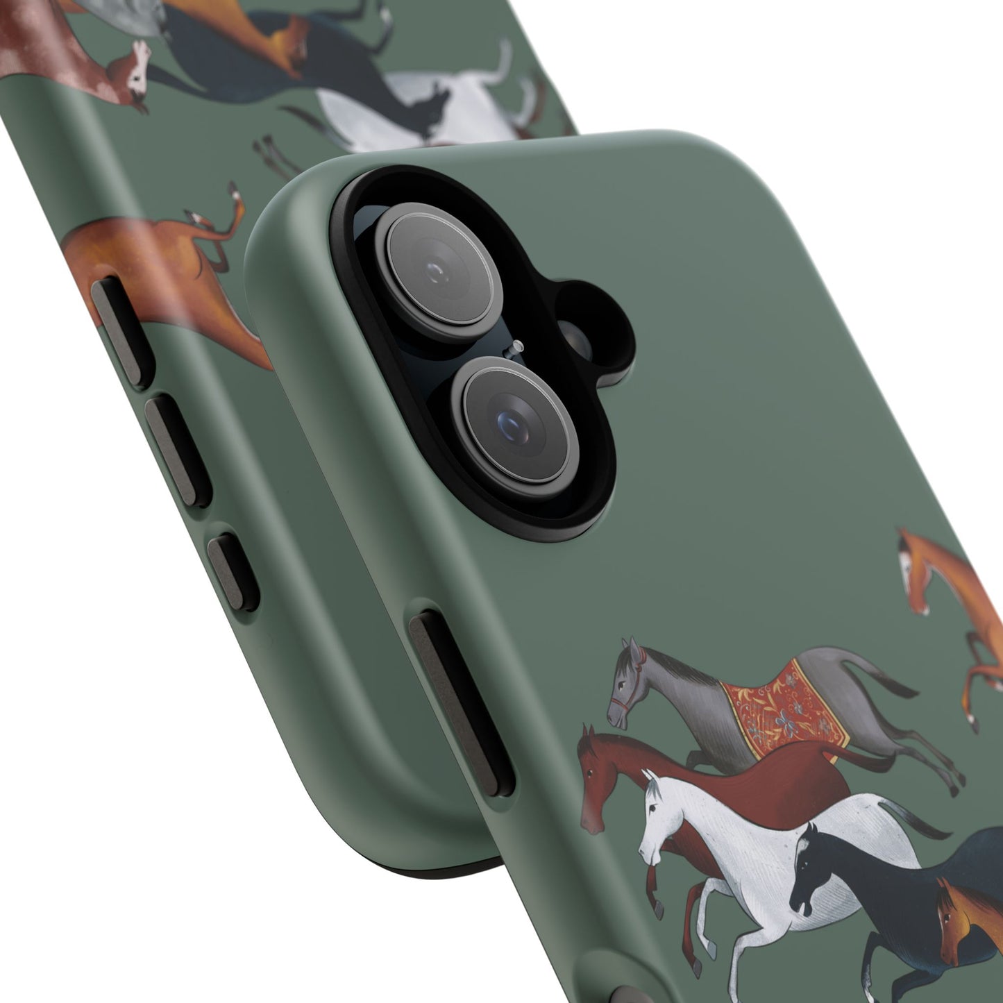 Equestrian Unique Horse Phone Case | Heritage Sage (green) | Quiet luxury & heritage aesthetics | Luxury Art Case | Ophrys Art