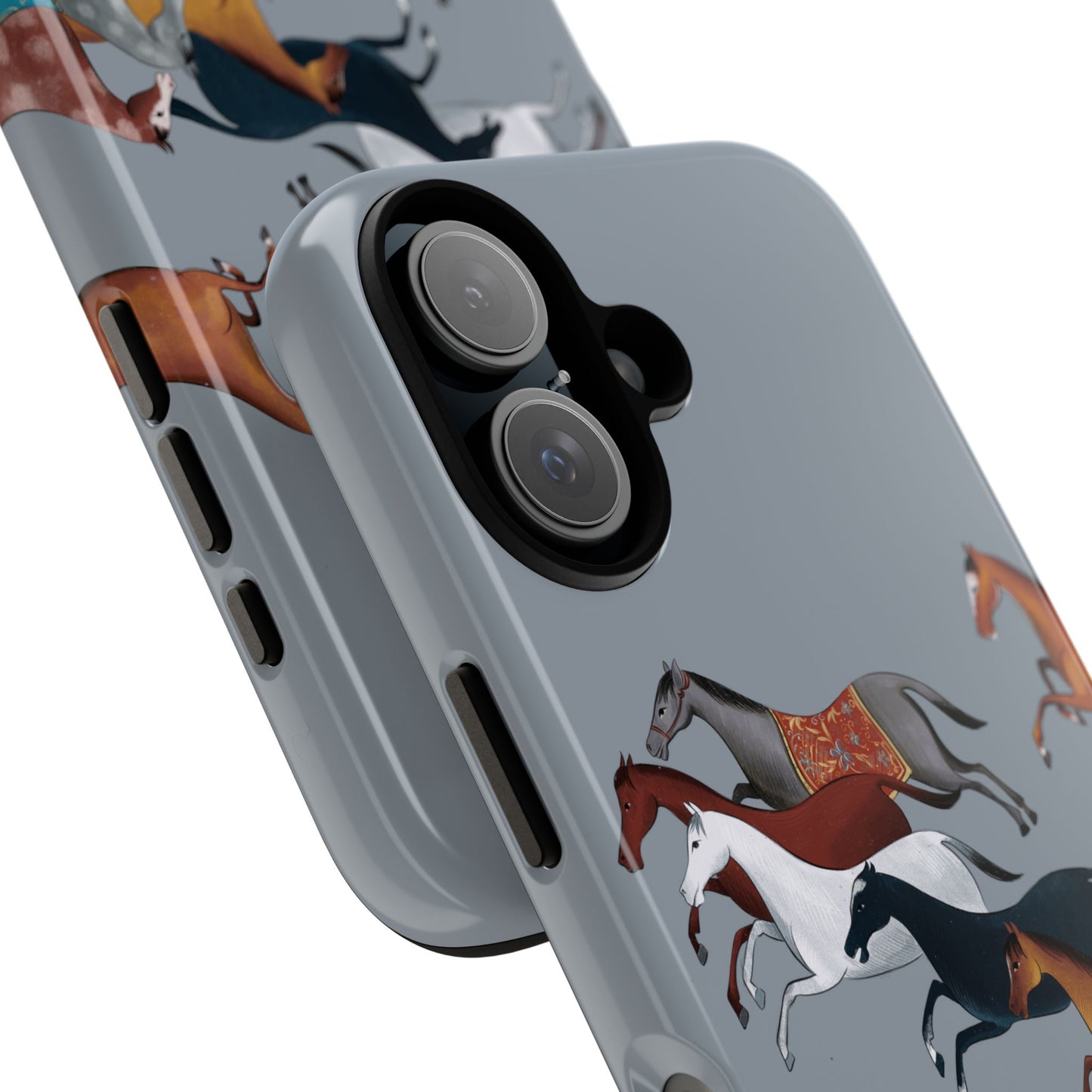 Equestrian Unique Horse Phone Case | Blue Fog | Quiet luxury & heritage aesthetics | Luxury Art Case | Ophrys Art