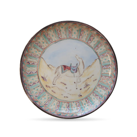 Ophrys Equestrian Collection “The Steed in Stillness” Hand-Painted Ceramic Plate